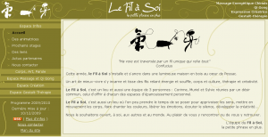 Le fil à soi website main page